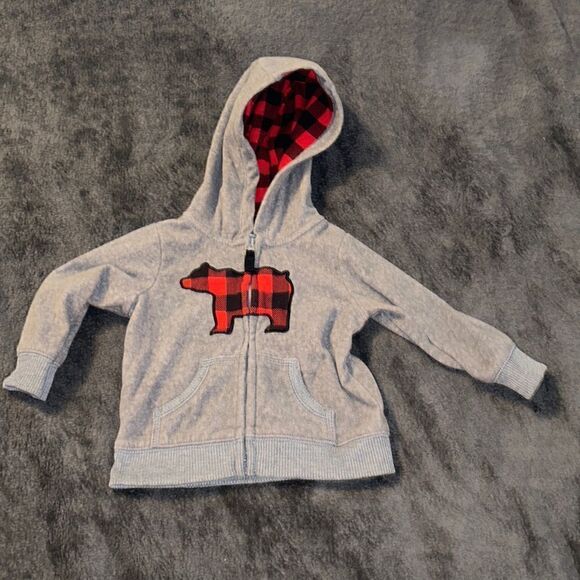 9m carters fleece moose zip up - Picture 1 of 1